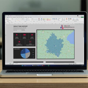 Standard Area, Distance & Drive Time Report